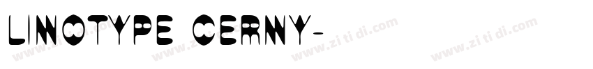 Linotype Cerny字体转换